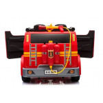 Elektrické autíčko - hasičské - červené